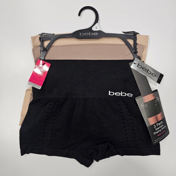 bebe Seamless Shaping Shorts 3 pack - Picture 1 of 9